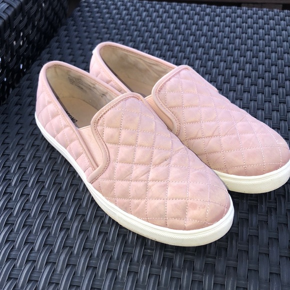 Pink quilted slip on sneakers Clearance